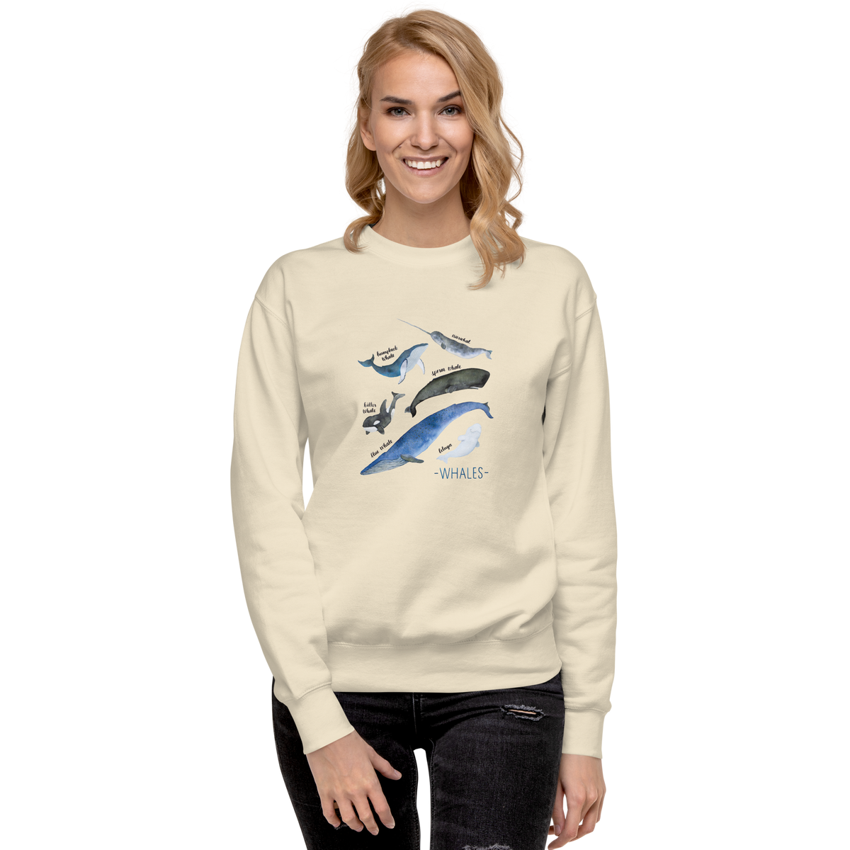 Whales of the World Premium Sweatshirt