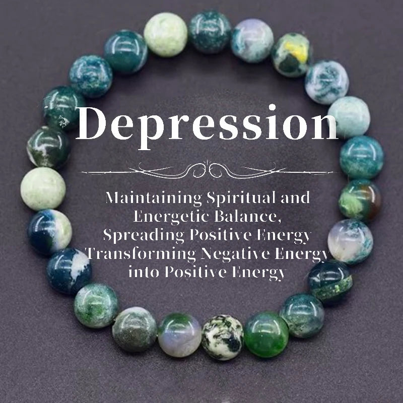Natural Healing Stone Intention Bracelets – Chakra, Anxiety Relief, Prosperity, Grounding, and Emotional Balance