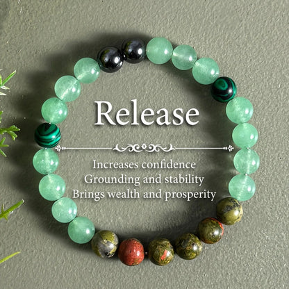 Natural Healing Stone Intention Bracelets – Chakra, Anxiety Relief, Prosperity, Grounding, and Emotional Balance