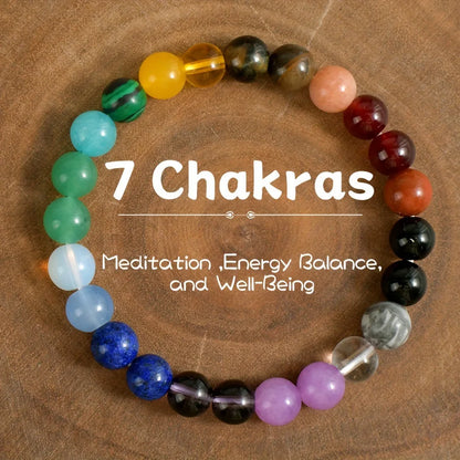 Natural Healing Stone Intention Bracelets – Chakra, Anxiety Relief, Prosperity, Grounding, and Emotional Balance