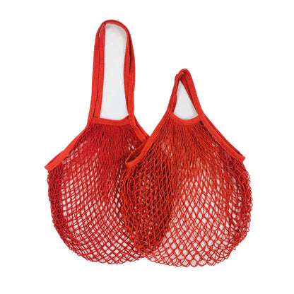 Reusable Cotton Mesh Grocery Bags – Washable Organic Tote for Fruits, Vegetables & Daily Shopping