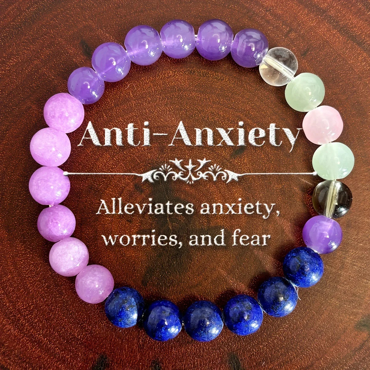 Natural Healing Stone Intention Bracelets – Chakra, Anxiety Relief, Prosperity, Grounding, and Emotional Balance