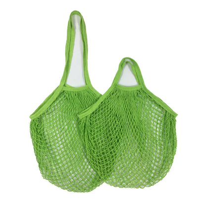 Reusable Cotton Mesh Grocery Bags – Washable Organic Tote for Fruits, Vegetables & Daily Shopping