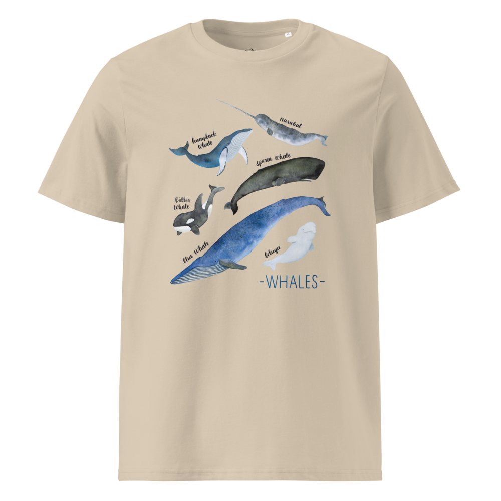 Whales of the World — Organic Cotton T-Shirt